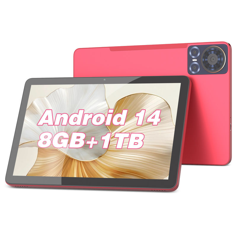C 아이디어 태블릿 10.1인치 5G LTE 태블릿 터치 스크린 태블릿 PC 매일용 CM8300 플러스 빨간색