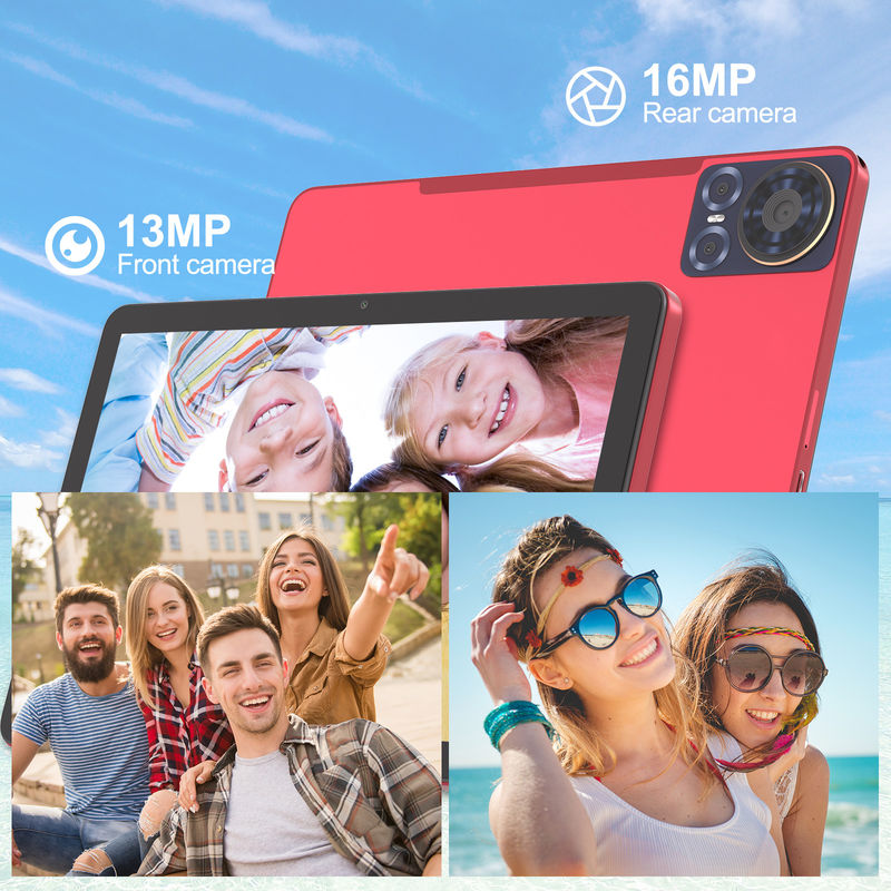 C 아이디어 태블릿 10.1인치 5G LTE 태블릿 터치 스크린 태블릿 PC 매일용 CM8300 플러스 빨간색