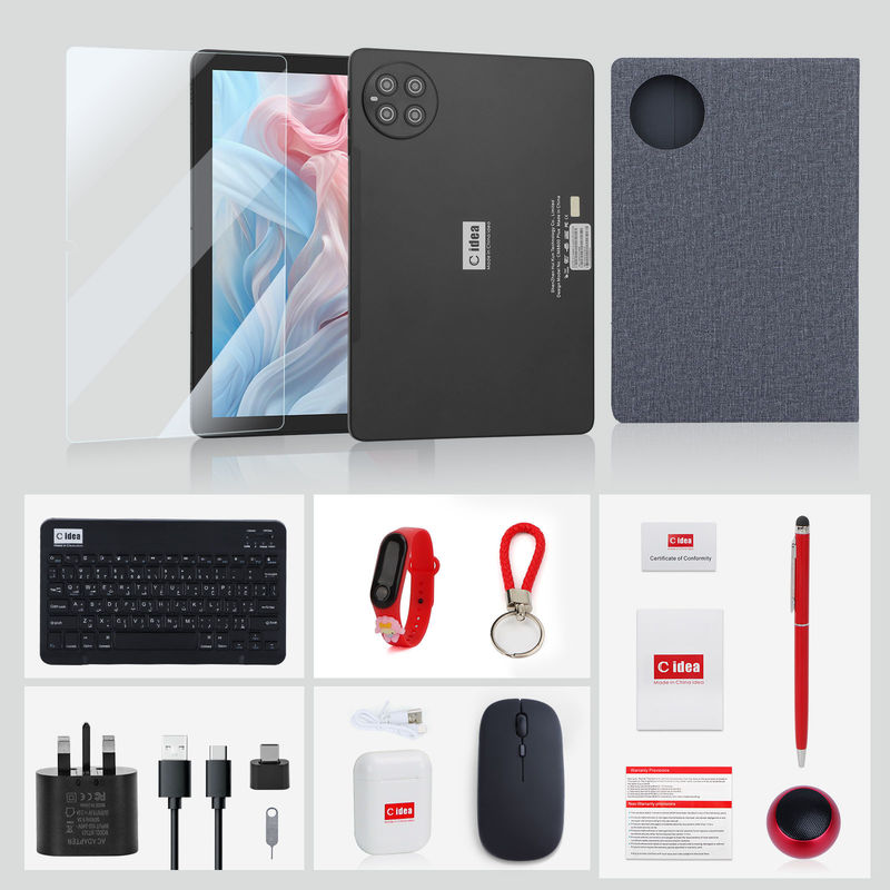 C 아이디어 10000mAh 배터리 8GB + 1TB 10.1 인치 스마트 태블릿 블루투스 키보드 CM8800pLUS