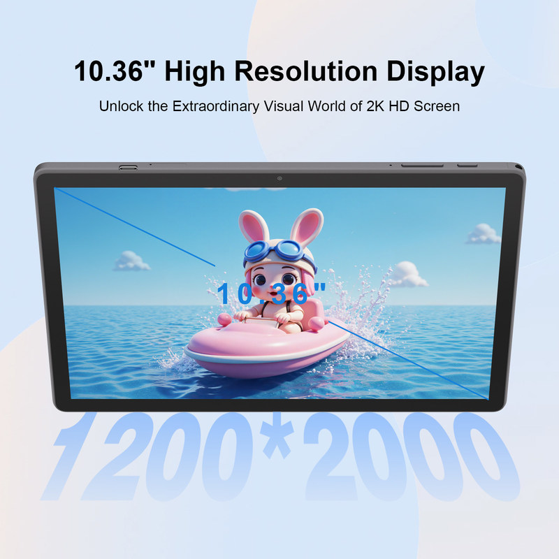 C 아이디어 10.36인치 안드로이드 14 태블릿 PC 2K 화면 학생용 교육용 태블릿 R1036