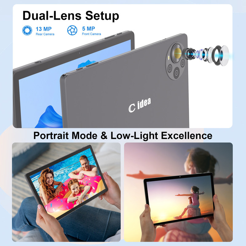 C 아이디어 10.36인치 안드로이드 14 태블릿 PC 2K 화면 학생용 교육용 태블릿 R1036