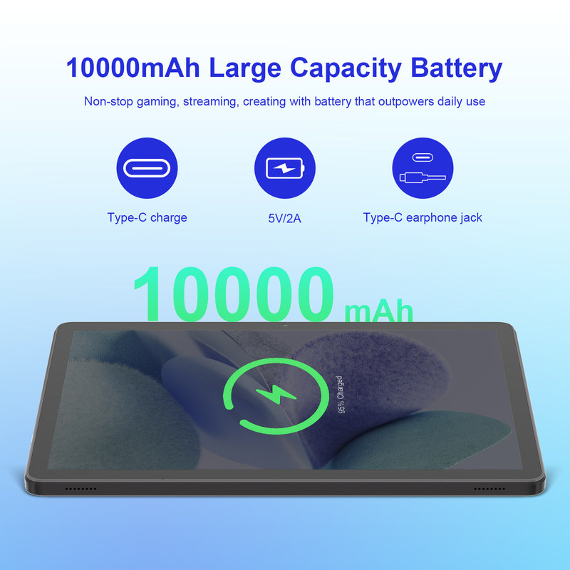 C 아이디어 10.95인치 HD 화면 교육용 태블릿 - 강력한 성능과 긴 배터리 수명