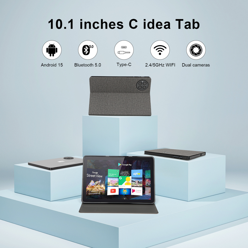C Idea 10.1인치 안드로이드 15 태블릿 8GB RAM 1TB ROM 모델 CM8800plus 블랙