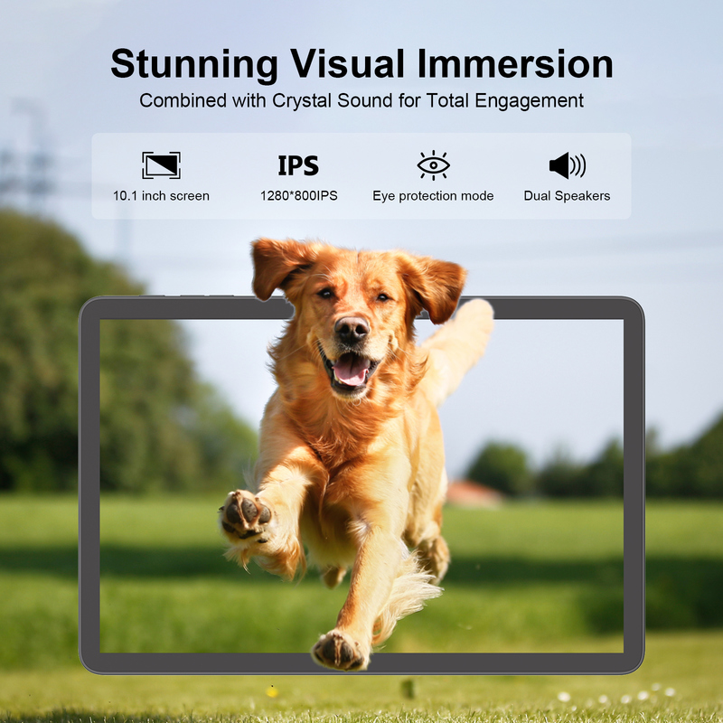 C 아이디어 10.1인치 태블릿 PC 안드로이드 15 태블릿 키보드와 마우스 CM8800플러스 회색