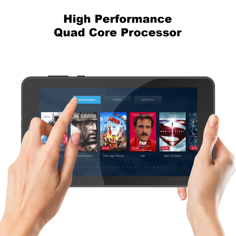 C 아이디어 7인치 와이파이 태블릿 케이스 8+256GB 스토리지 쿼드 코어 프로세서 600x1024 IPS 터치 스크린 CM516 검은색