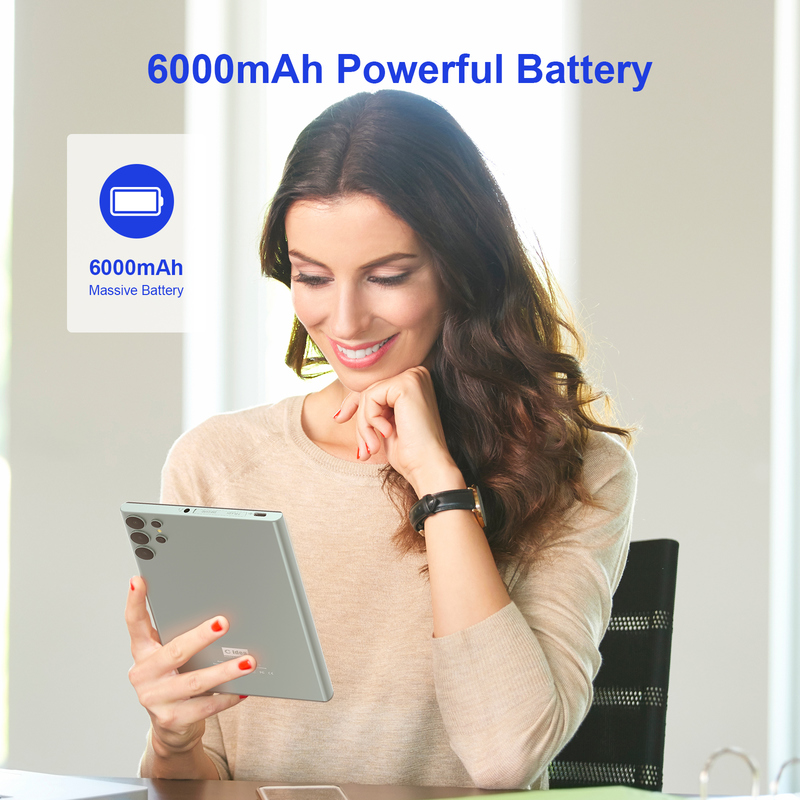 C 아이디어 7인치 와이파이 태블릿 케이스 8+256GB 스토리지 쿼드 코어 프로세서 600x1024 IPS 터치 스크린 CM524 녹색