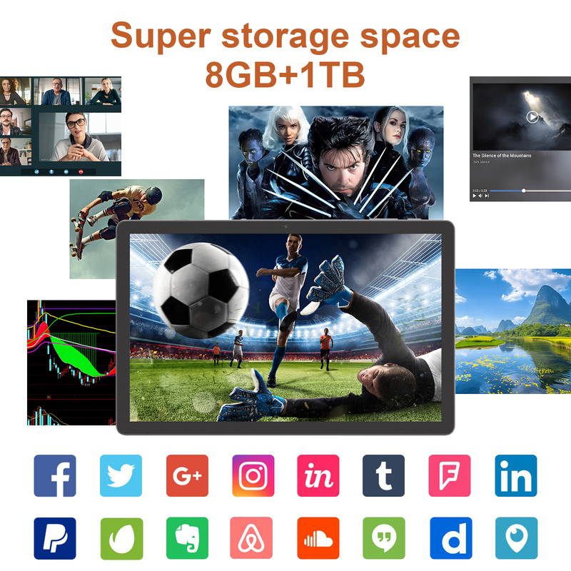 C idea 10.36 inch Android 15 Tablet 8GB RAM 1TB ROM Model CM10016 PLUS gray