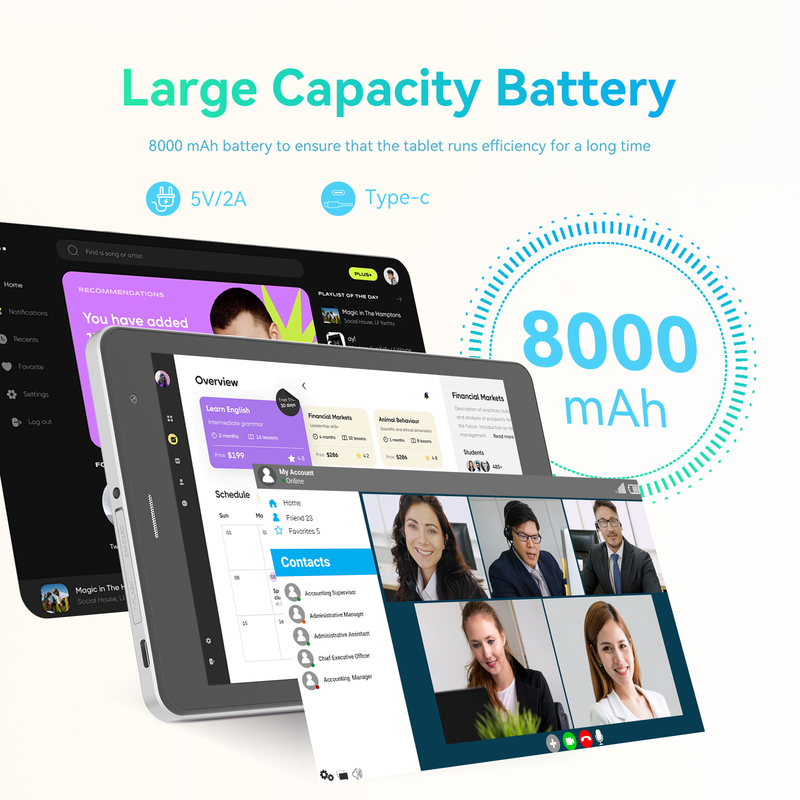 C 아이디어 유스 실버 8인치 태블릿 안드로이드 15 TF 카드 슬롯, 와이파이,8GB +512GB, 800*1280 IPS 인셀 CM828