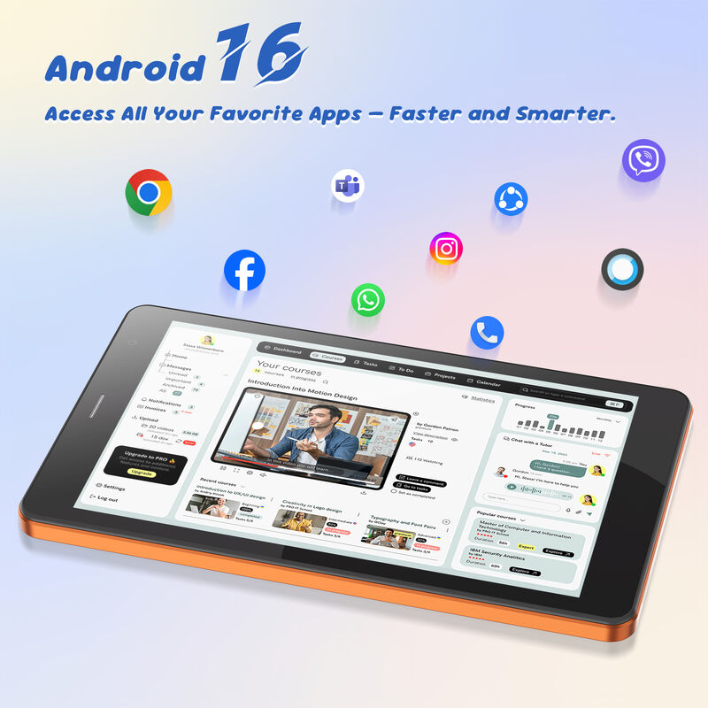 C idea 7인치 와이파이 태블릿 (케이스 포함) 8+256GB 저장공간 쿼드코어 프로세서 600x1024 IPS 터치스크린 CM517 air