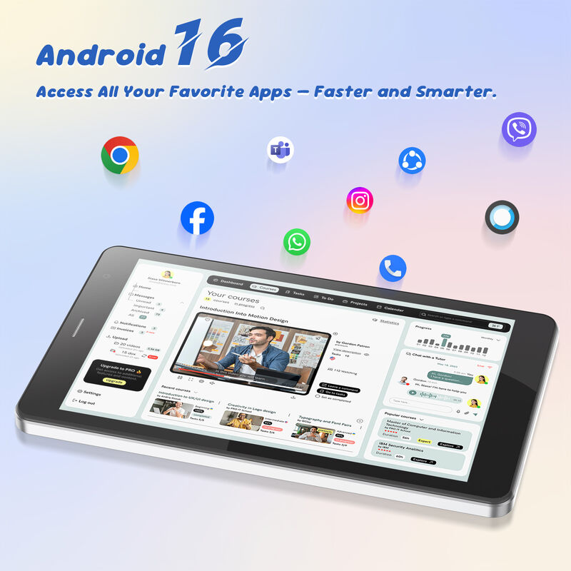 C idea 7인치 와이파이 태블릿 (케이스 포함) 8+256GB 저장공간 쿼드코어 프로세서 600x1024 IPS 터치스크린 CM517 air