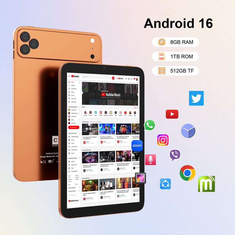 C 아이디어 10.1인치 SIM 태블릿 와이파이 안드로이드 태블릿 스타일러스 펜 CM10017air 오렌지