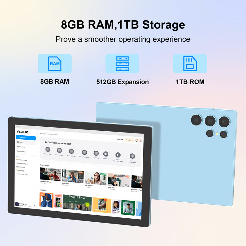 C 아이디어 10.1인치 태블릿 PC 퀄컴 안드로이드 태블릿 교육용 CM9000ultra 블루