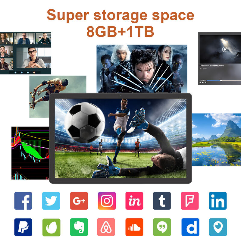 C 아이디아 CM10016 플러스 10.36인치 안드로이드 16 비즈니스 태블릿 8-코어 8GB 1TB 저장 FHD 터치 스크린 컴퓨터 (흑)